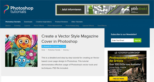 Create a Vector Style Magazine Cover in Photoshop - Niranth M