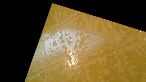 UV varnish partial on matt paper