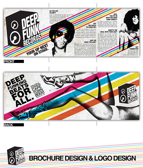 Magazin-Design und Logo für Deep Funk Records