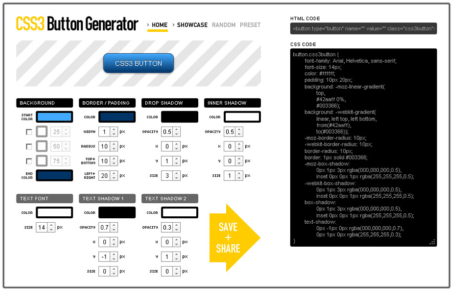 CSS3 - Button-Generator