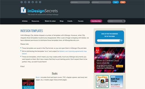 InDesign Templates - Adobe Systems Incorporated