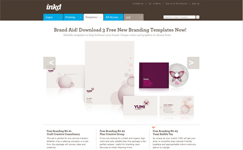 Free New Branding Templates - inkd.com