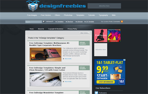 Free InDesign Templates - designfreebies.org