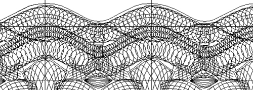 Guilloche-Muster in der Voransicht von Adobe-Illustrator