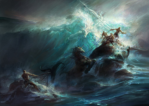 Painting Poseidon's Wrath - imaginefx