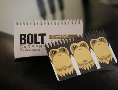 The BOLT business card - Bolt Barbers