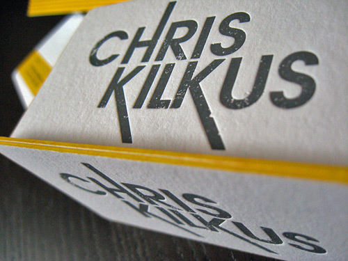 Chris Kilkus’s business cards - carddsgn