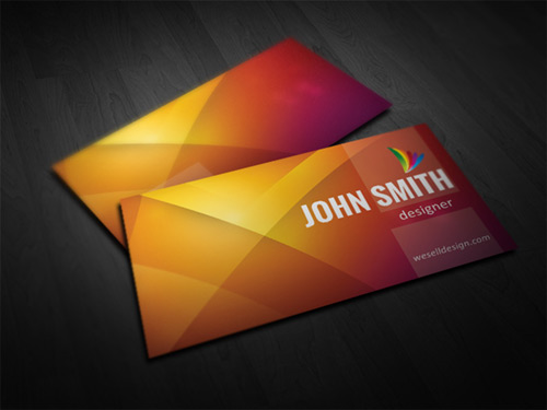 Free Orange Business Card Template - We Sell Design