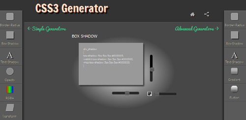Testfeld & Spielwiese: Der „CSS3-Generator“ zeigt, was die Programmierung kann