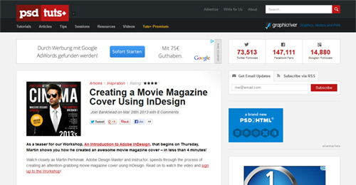 Creating a Movie Magazine Cover Using InDesign - Joel Bankhead