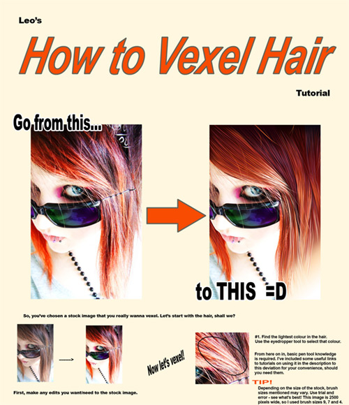 Vexel Tutorial - Hair - VAngelLJ