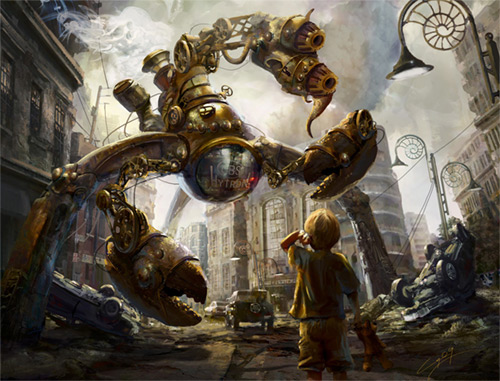 Sci-fi Art: Steampunk Goliath - Cory Jespersen
