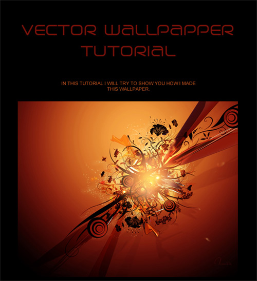 Vector-Wallpaper Tutorial - Tamilia