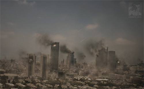 Photoshop: Speed Art City Destruction time lapse - Creavite