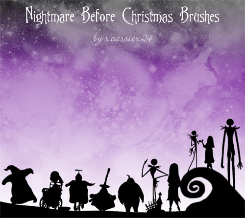 Nightmare B4 Christmas Brushes - Cassie