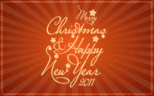 How to create Happy New Year 2011 greeting card in Photoshop CS5 - adobetutorialz.com