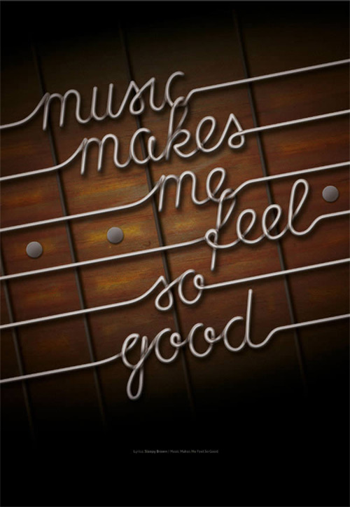Use Photoshop and Illustrator to Create Guitar String Typography - Hilka Riba