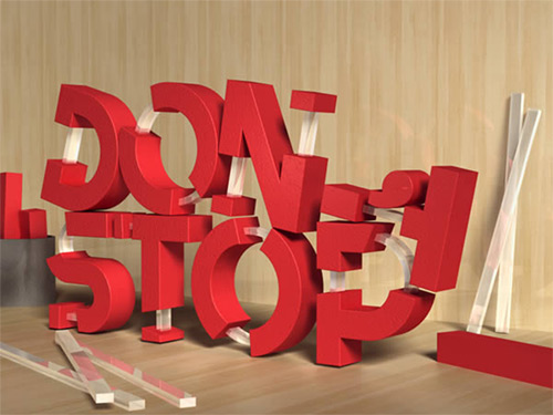 Create 3D Rubber and Glass Text in Photoshop CS6 - Rose