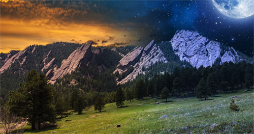 Mystical Mountains Photo Composition in Photoshop - Howard Pinsky