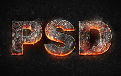 Create a Magma Hot Text Effect in Photoshop - Gianluca Giacoppo