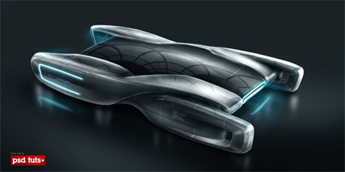 Create a Futuristic Concept Car in Photoshop - Adnan Hadi