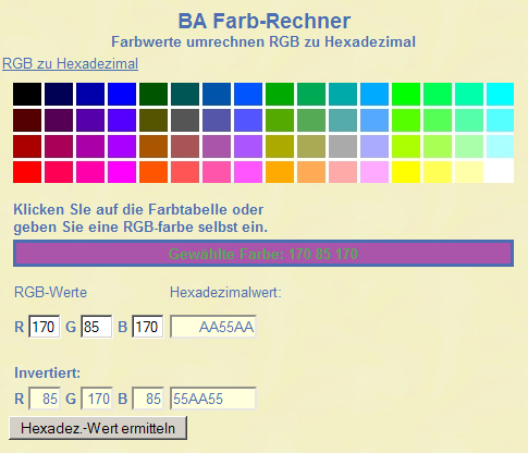 BA Farb-Rechner