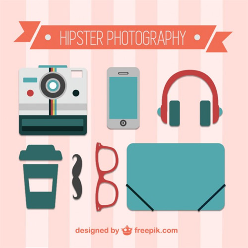 Hipster photography vector free design - freepik.com